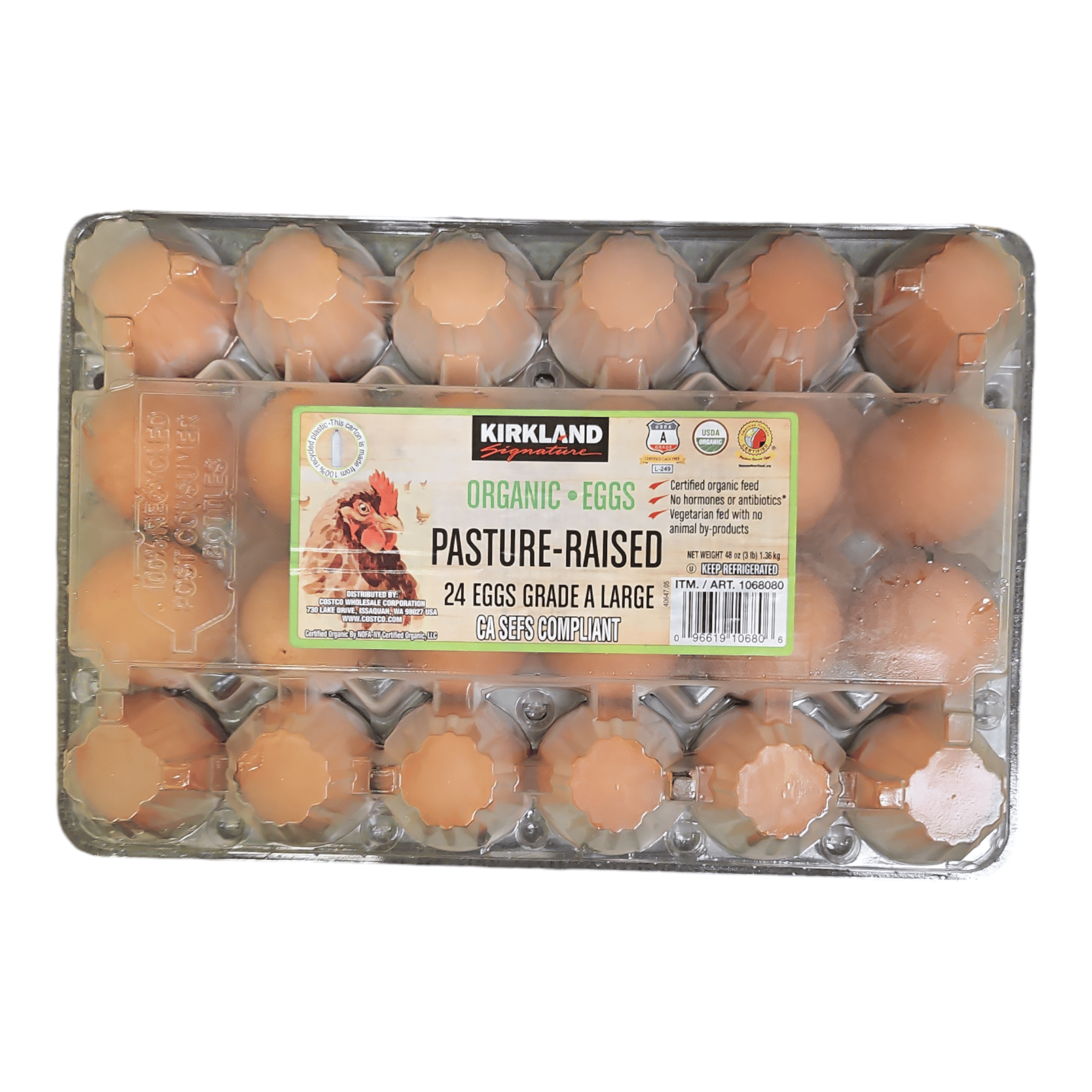 Costco Organic Eggs Pack of 24